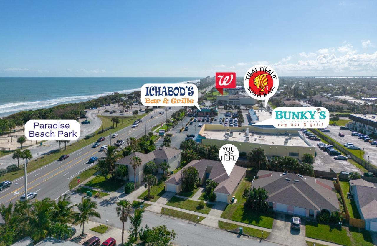 Sunset Serenity - 3Br Beach Townhome With Outdoor Patio - New Hot Tub, Steps To Ocean Fun! Melbourne Exterior foto